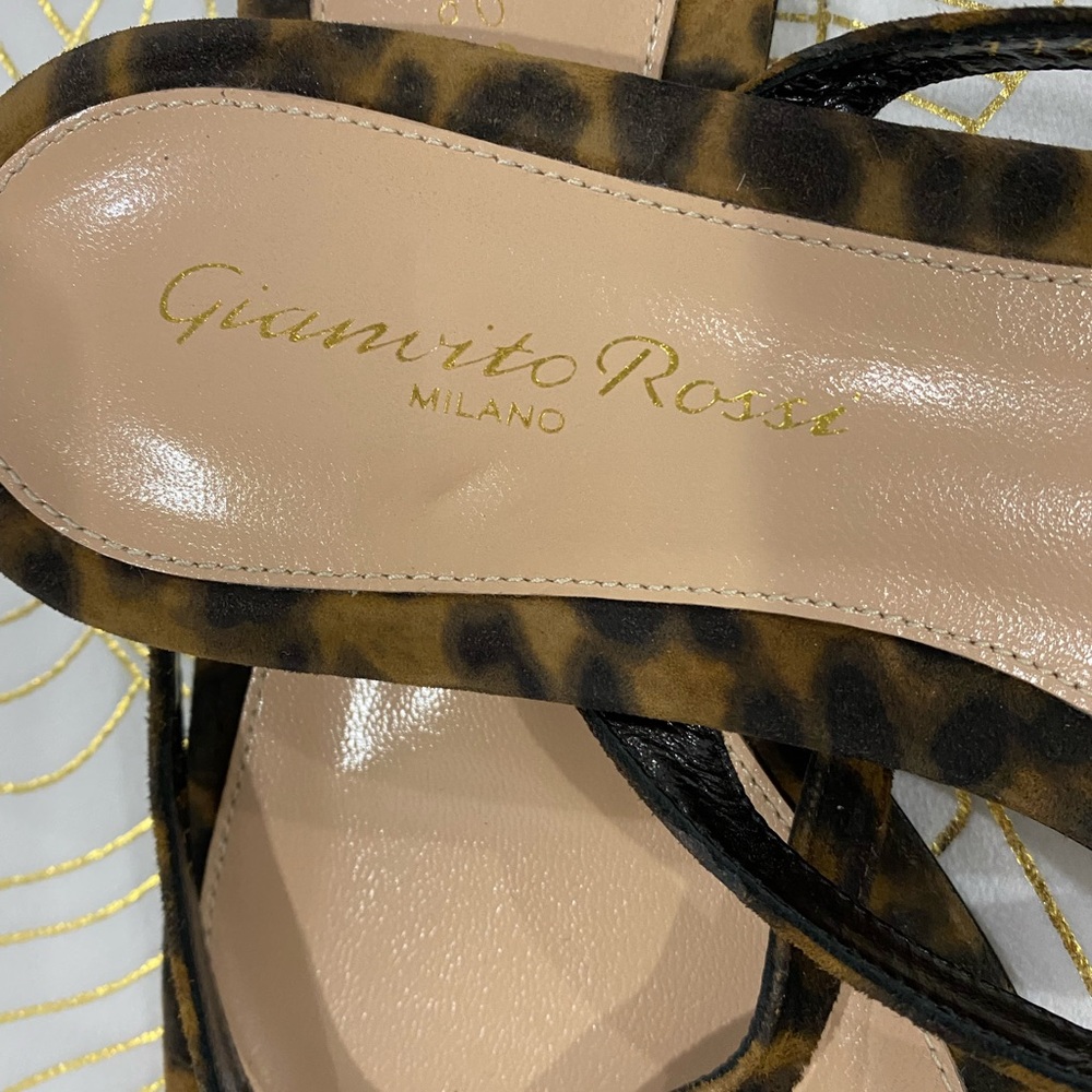 ⬇️PRICE⬇️ 
Gianvito Rossi - Sandal -leopard - size ( Italy) 37 1/2 - Picture 4 of 8